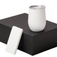 Подарочный набор с термокружкой и повербанком С2, 10000 mAh, белый