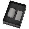 Подарочный набор с термокружкой и повербанком С2, 10000 mAh, серый