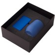 Подарочный набор с термокружкой и повербанком С2, 10000 mAh, синий