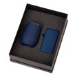 Подарочный набор с термокружкой и повербанком С2, 10000 mAh, темно-синий