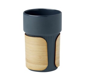 Fika стакан 340 мл с бамбуковым чехлом - Синий Fika стакан 340 мл с бамбуковым чехлом - Синий