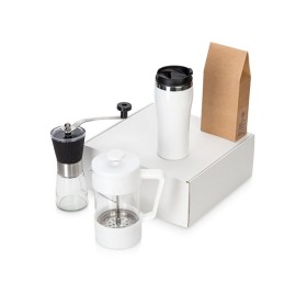 Подарочный набор с кофе, кружкой и френч-прессом 