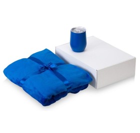 Подарочный набор «Dreamy hygge» 2.0 с пледом и термокружкой, синий Подарочный набор «Dreamy hygge» 2.0 с пледом и термокружкой, синий