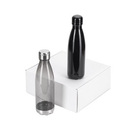 Подарочный набор с термосом и бутылкой «Bottle set», черный Подарочный набор с термосом и бутылкой «Bottle set», черный