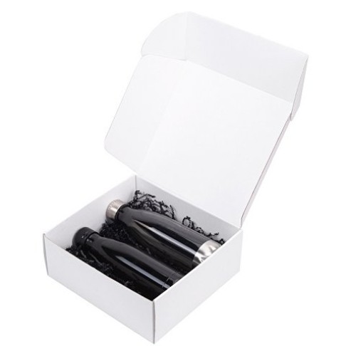 Подарочный набор с термосом и бутылкой «Bottle set», черный