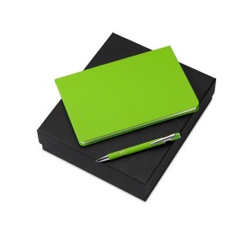 Подарочный набор «Wispy swan» с ручкой и блокнотом, зеленое яблоко Подарочный набор «Wispy swan» с ручкой и блокнотом, зеленое яблоко