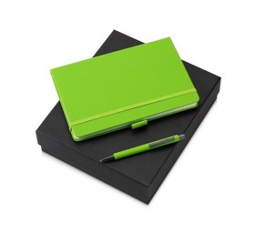 Подарочный набор Vision Pro soft-touch с ручкой и блокнотом А5, зеленое яблоко Подарочный набор Vision Pro soft-touch с ручкой и блокнотом А5, зеленое яблоко