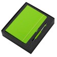 Подарочный набор Vision Pro soft-touch с ручкой и блокнотом А5, зеленое яблоко