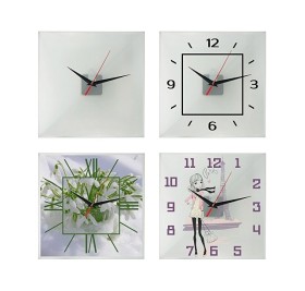 Часы настенные квадратные из стекла 28х28 см «Nile» (Р)