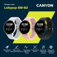 Умные часы CANYON Lollypop SW-63, IP 68, BT 5.0, сенсорный дисплей 1.3, черный (Р)