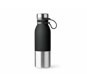 Бутылка ALKE из стали 304 с двухцветным корпусом, 850 мл, серебристый/черный (Р)