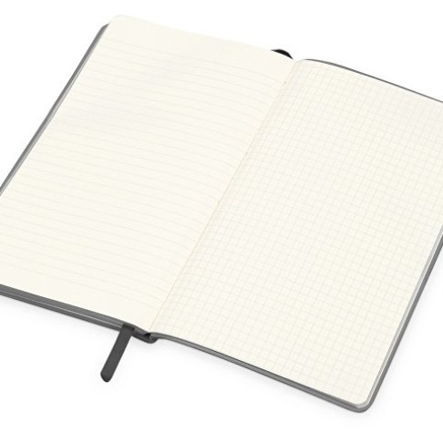 Блокнот «Notepeno» 130x205 мм с тонированными линованными страницами, серый (Р)