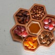 Менажница соты с одной соусницей 