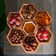 Менажница соты с одной соусницей 