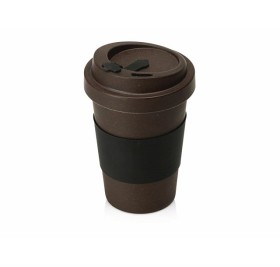 Стакан из кофе с силиконовой манжетой «Latte», коричневый (Р)