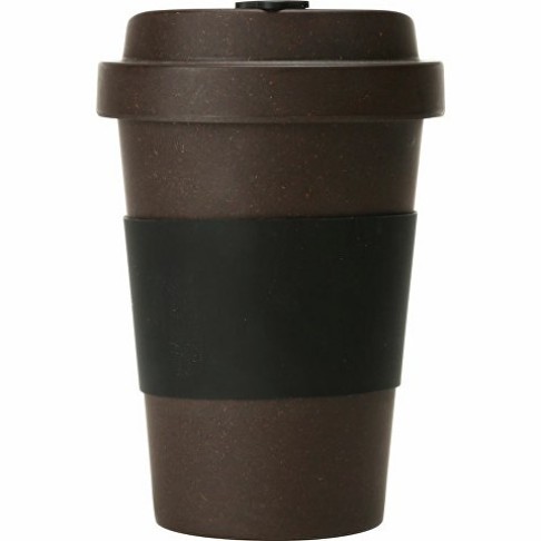 Стакан из кофе с силиконовой манжетой «Latte», коричневый (Р)