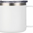 Кружка стальная Alaska с крышкой слайдером, powder coating, белый (Р)