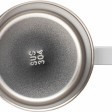 Кружка стальная Alaska с крышкой слайдером, powder coating, белый (Р)