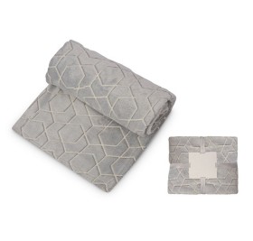 Светящийся в темноте плед Lattice серый (Р)