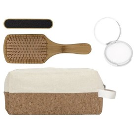 Подарочный набор с пилкой, бальзамом и расческой, белый