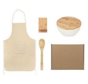 Подарочный набор с салатником, фартуком и подставкой