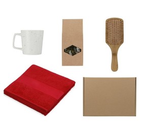 Подарочный набор для ванны с полотенцем, расческой и кружкой Подарочный набор для ванны с полотенцем, расческой и кружкой
