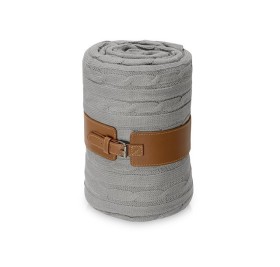 Плед акриловый Braid NEW, светло-серый