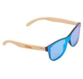 Солнцезащитные очки из бамбука с зеркальной линзой 