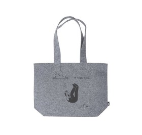 Шоппер фетровый Stratum горизонтальный из переработанного пластика (термотрансфер)