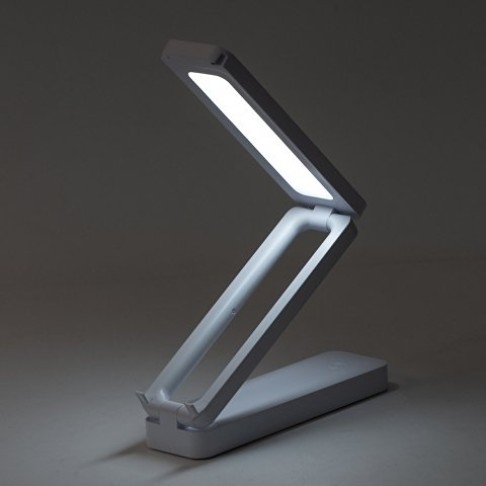 Складывающаяся LED лампа с беспроводной зарядкой «Lightfold», белый