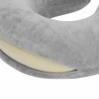 Подушка Basic из микрофибры с эффектом памяти U-shape, серый