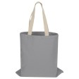 Сумка для шопинга Steady из хлопка с парусиновыми ручками, 260 г/м2, серый