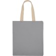 Сумка для шопинга Steady из хлопка с парусиновыми ручками, 260 г/м2, серый