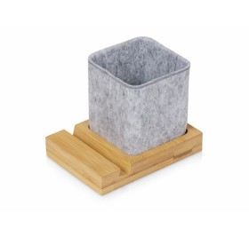 Подставка для ручек и телефона из бамбука 