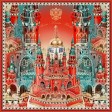 Набор: платок «Кремль – Москва» и свеча «Бархатный пион»