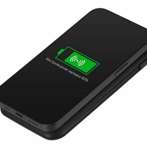 Внешний беспроводной аккумулятор с подсветкой лого «Astro», 10000 mAh, черный