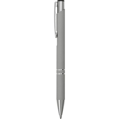 Ручка металлическая шариковая C1 софт-тач, серый (Р)
