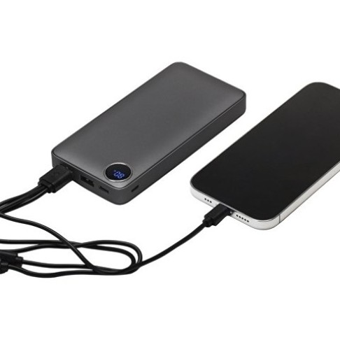 Внешний аккумулятор с дисплеем «Mild», 10 000 mAh, темно-серый