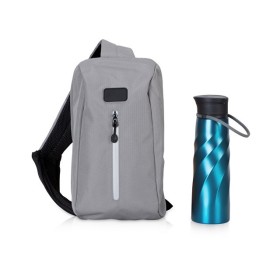 Подарочный набор с бутылкой для воды в сумке - слинге Подарочный набор с бутылкой для воды в сумке - слинге