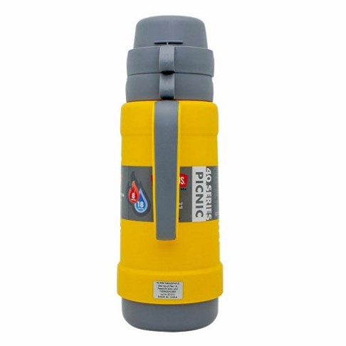 Термос со стеклянной колбой тм THERMOS PICNIC 40 Series Yellow 1,0L