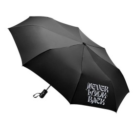 Зонт-полуавтомат складной Marvy с проявляющимся рисунком, черный (термотрансфер)