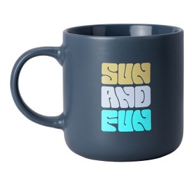 Кружка матовая Rita, 410мл, антрацит (тампопечать)