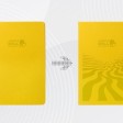 Бизнес-блокнот А5 «C2» soft-touch, желтый, с УФ печатью