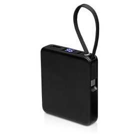 Внешний аккумулятор со встроенным кабелем USB-C «Дэнси», 5000 мАч, черный
