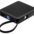Внешний аккумулятор со встроенным кабелем USB-C «Дэнси», 5000 мАч, черный