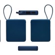 Внешний аккумулятор со встроенным кабелем USB-C «Дэнси», 5000 мАч, темно-синий