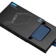 Внешний аккумулятор со встроенным кабелем USB-C «Дэнси», 5000 мАч, темно-синий
