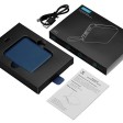 Внешний аккумулятор со встроенным кабелем USB-C «Дэнси», 5000 мАч, темно-синий