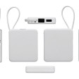 Внешний аккумулятор со встроенным кабелем USB-C «Дэнси», 5000 мАч, белый