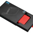 Внешний аккумулятор со встроенным кабелем USB-C «Дэнси», 5000 мАч, красный